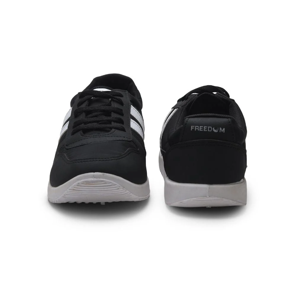 Gliders Casual Black Lacing Shoes For Men JUMP-02 By Liberty - Image 4