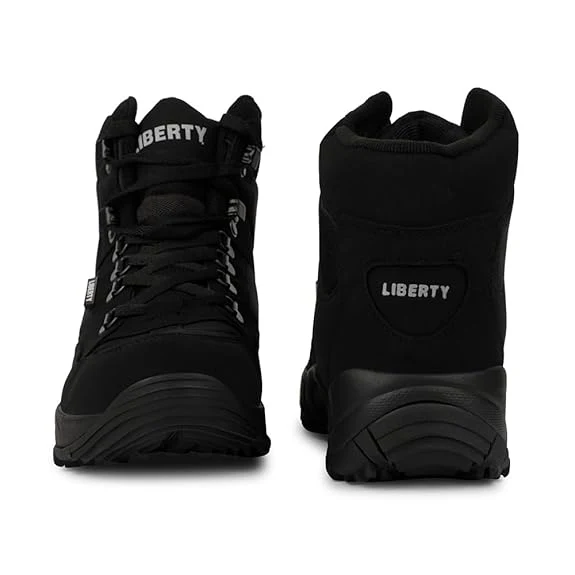 Freedom Black Lacing Safety Shoes For Men EVEREST-4J By Liberty - Image 6