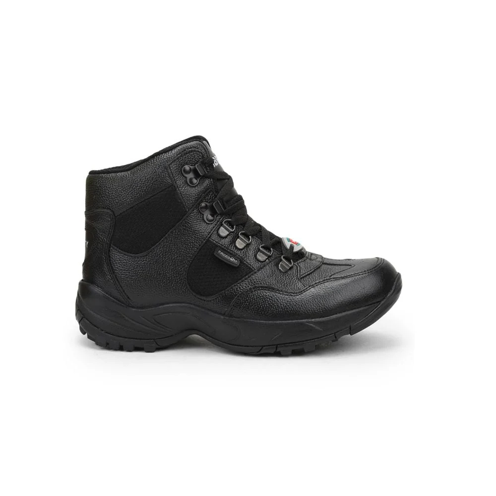 Freedom Casual (Black) Defence Hiking/Trekking Ankle Shoes SHAURYA By Liberty - Image 2