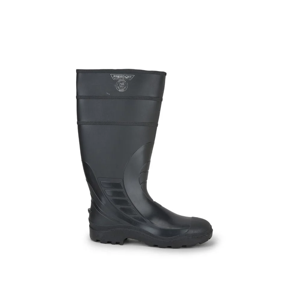 Freedom By Liberty Mens FLEXISAF-E Safety Non Lacing Black Gum Boot - Image 3