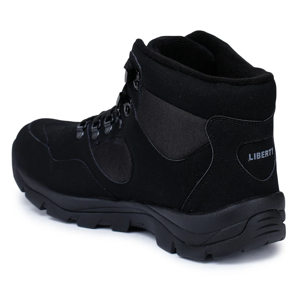 Freedom Lacing Black Safety Shoes For Men EVEREST-4 By Liberty - Image 4
