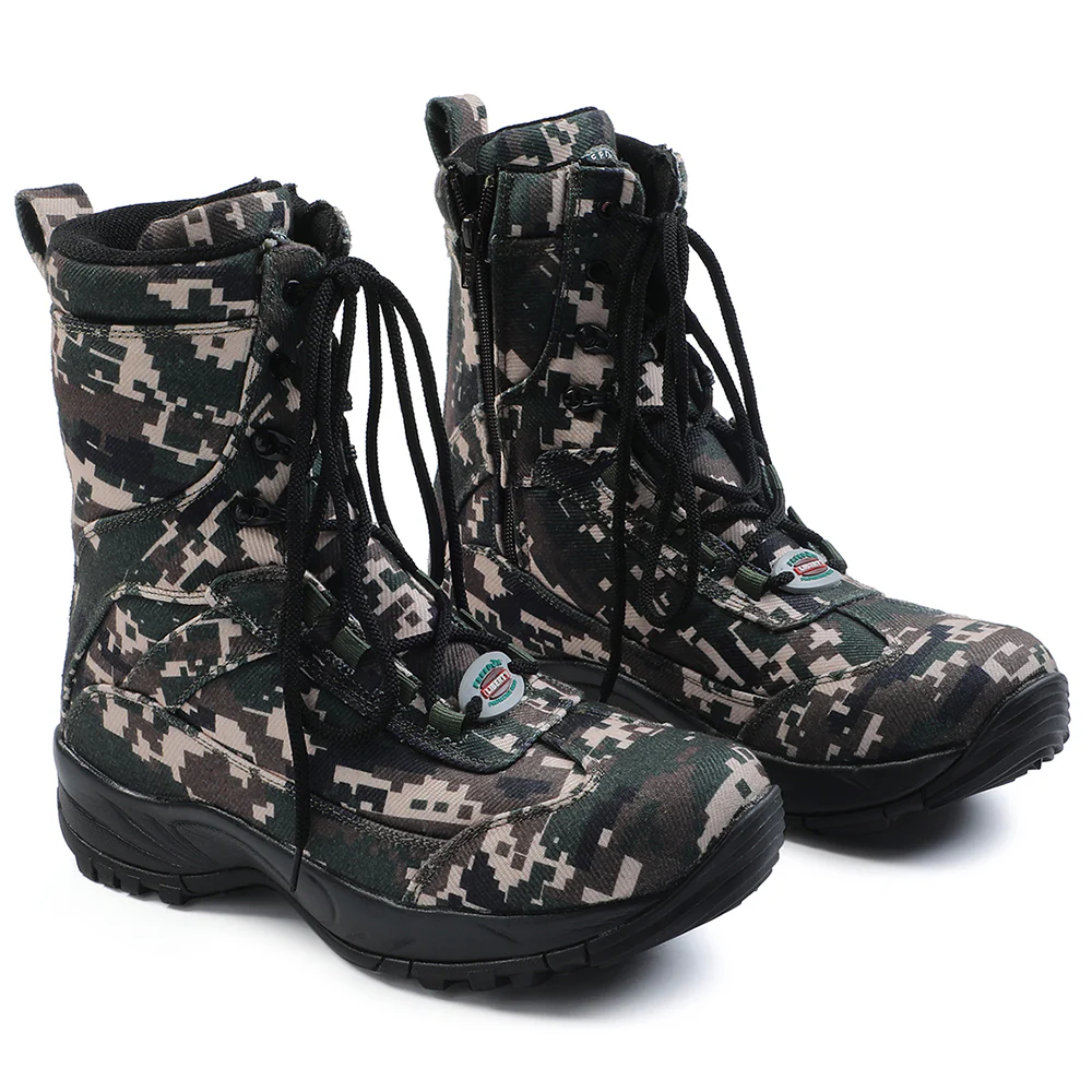 Freedom Olive Green Casual Lacing Defence Jungle Boot For Men JUNGLEKING By Liberty - Image 5