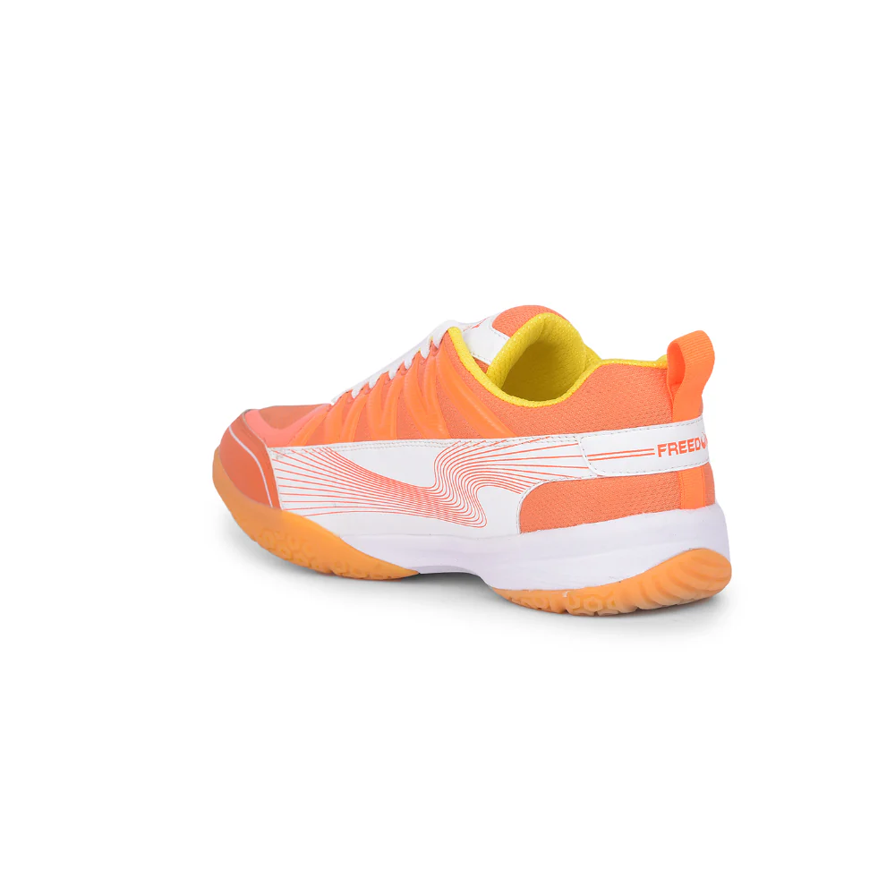 FREEDOM Orange Sports Non-Marking Paddle/Pickleball & Badminton Shoes For Men GRIPPER-01 By Liberty - Image 6