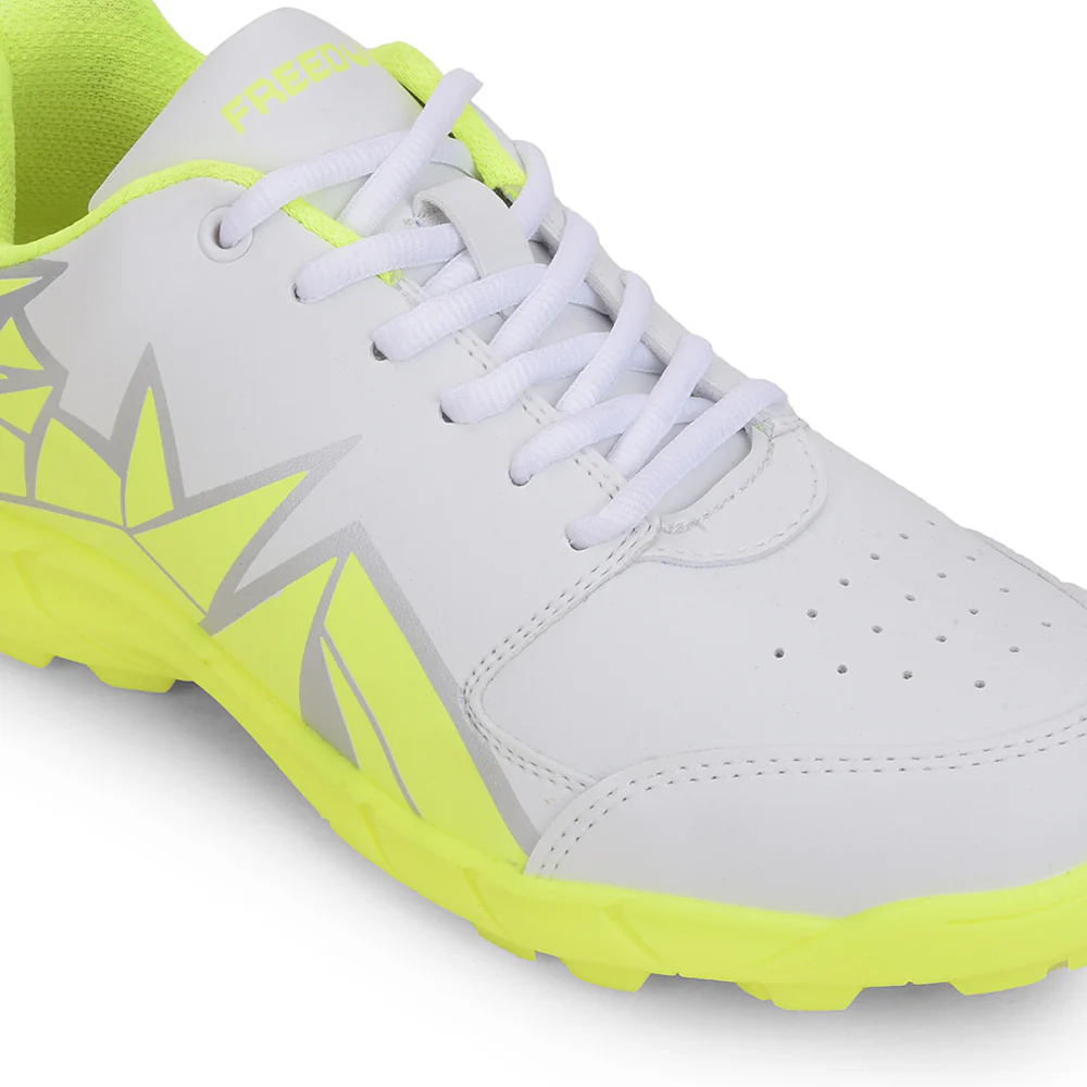 FREEDOM P. Green Sports Lace-Up Cricket Shoes For Men GOOGLY By Liberty - Image 5