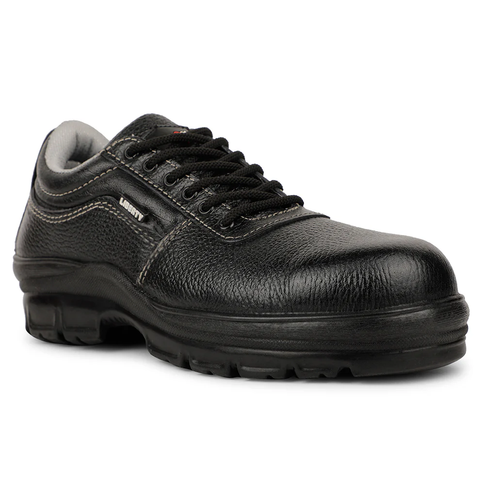Freedom ROUGHTR-CL Black Safety Shoes for Men By Liberty