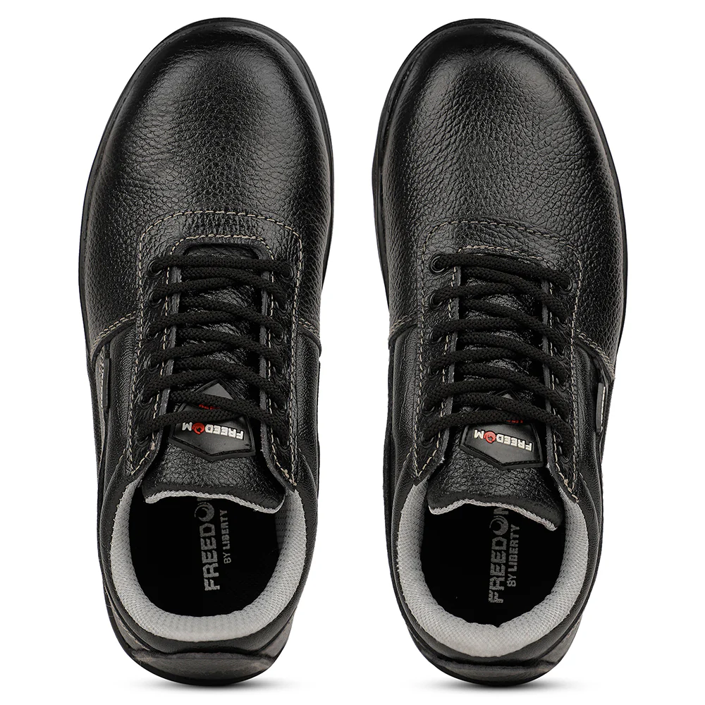 Freedom ROUGHTR-CL Black Safety Shoes for Men By Liberty - Image 8