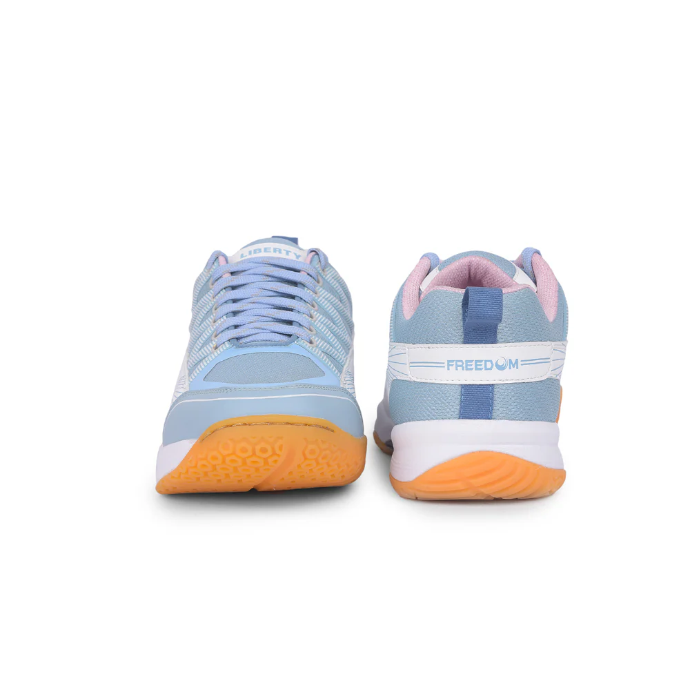 FREEDOM Sky Blue Sports Non-Marking Paddle/Pickleball & Badminton Shoes For Men GRIPPER-01 By Liberty - Image 7