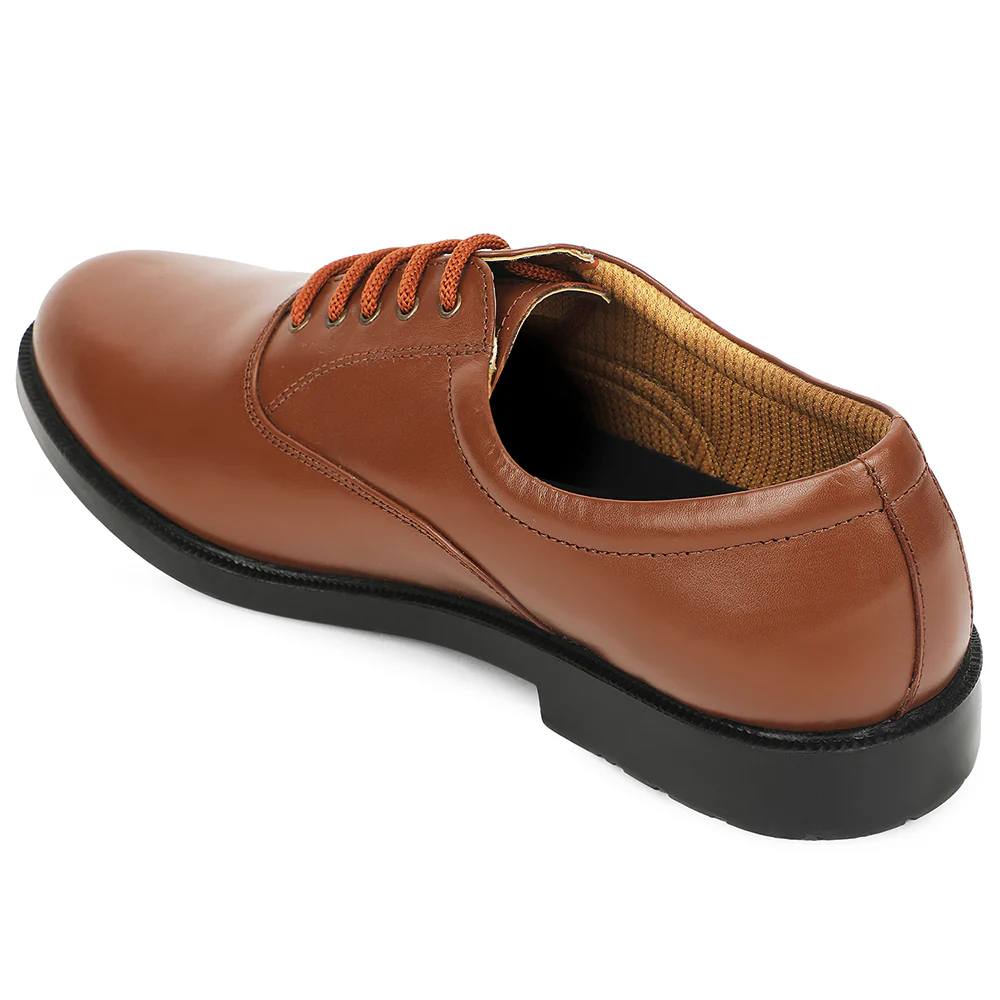 Freedom Tan Classic Oxford Police Shoes For Men 5238-219WT By Liberty - Image 4