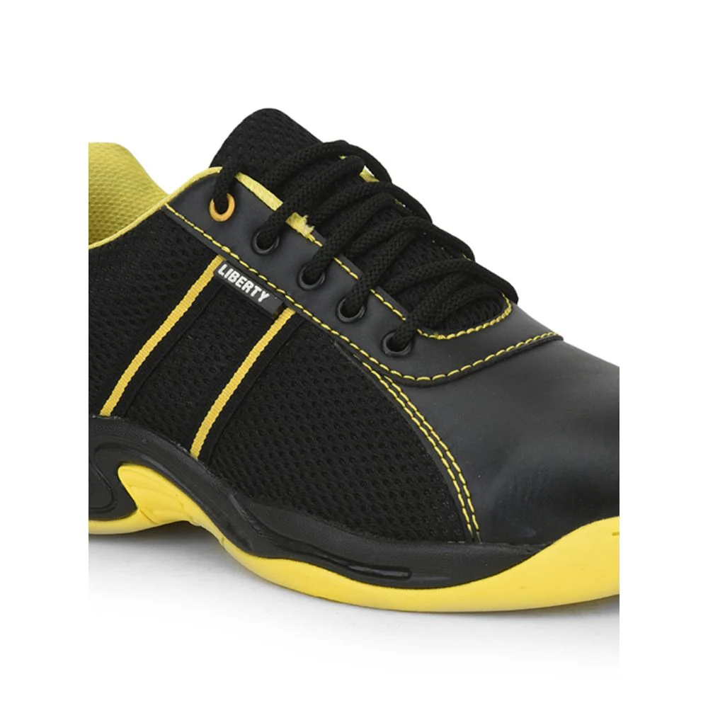 Freedom Yellow Lacing Safety Shoes For Men ROCKELETST By Liberty - Image 4