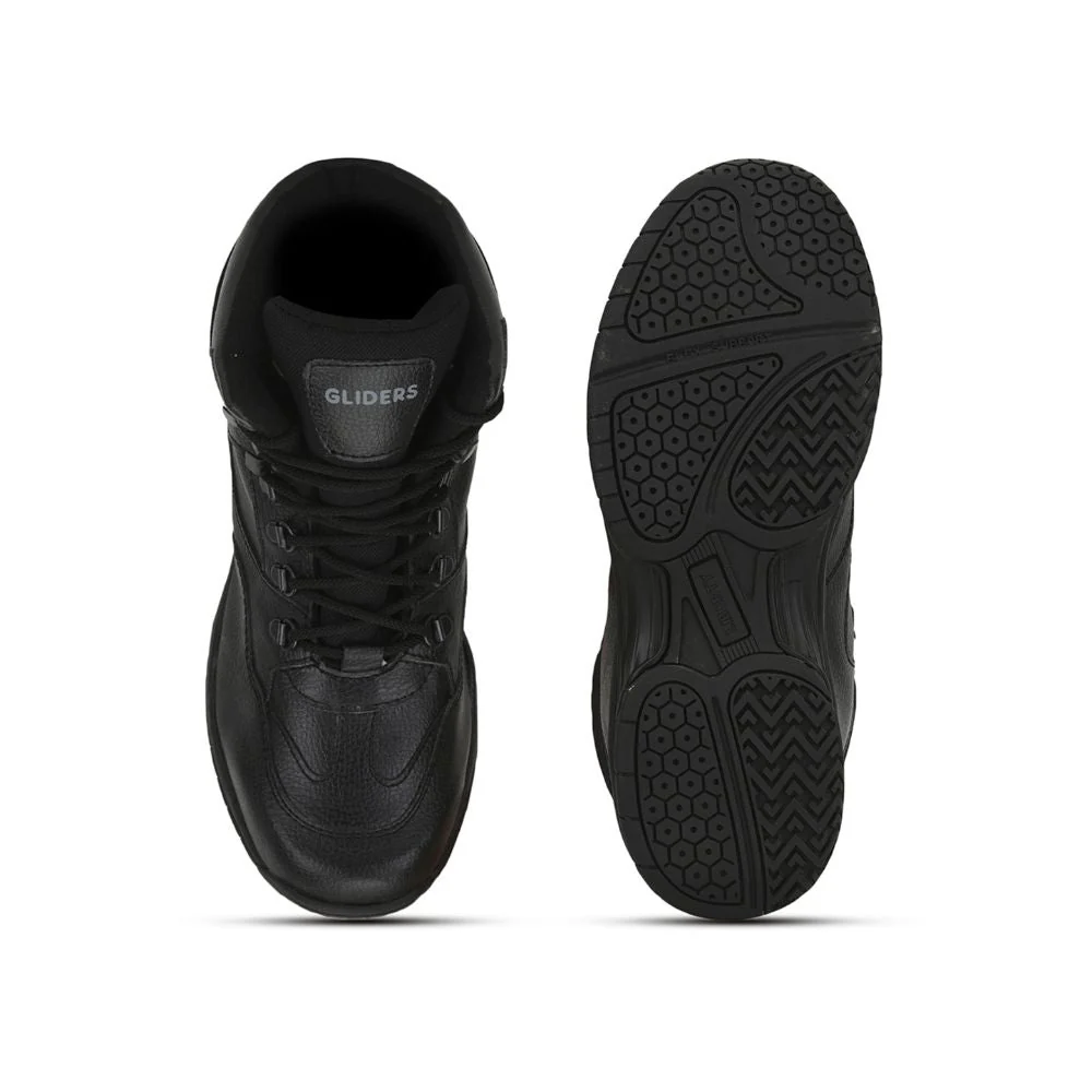 Gliders (Black) Casual Lace Up Shoes For Men EVEREST-2 By Liberty - Image 3