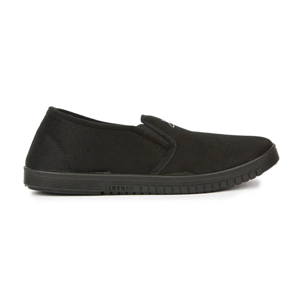 Gliders Casual Black Slip on Moccasins Shoes For Men JOGGING-E By Liberty - Image 2