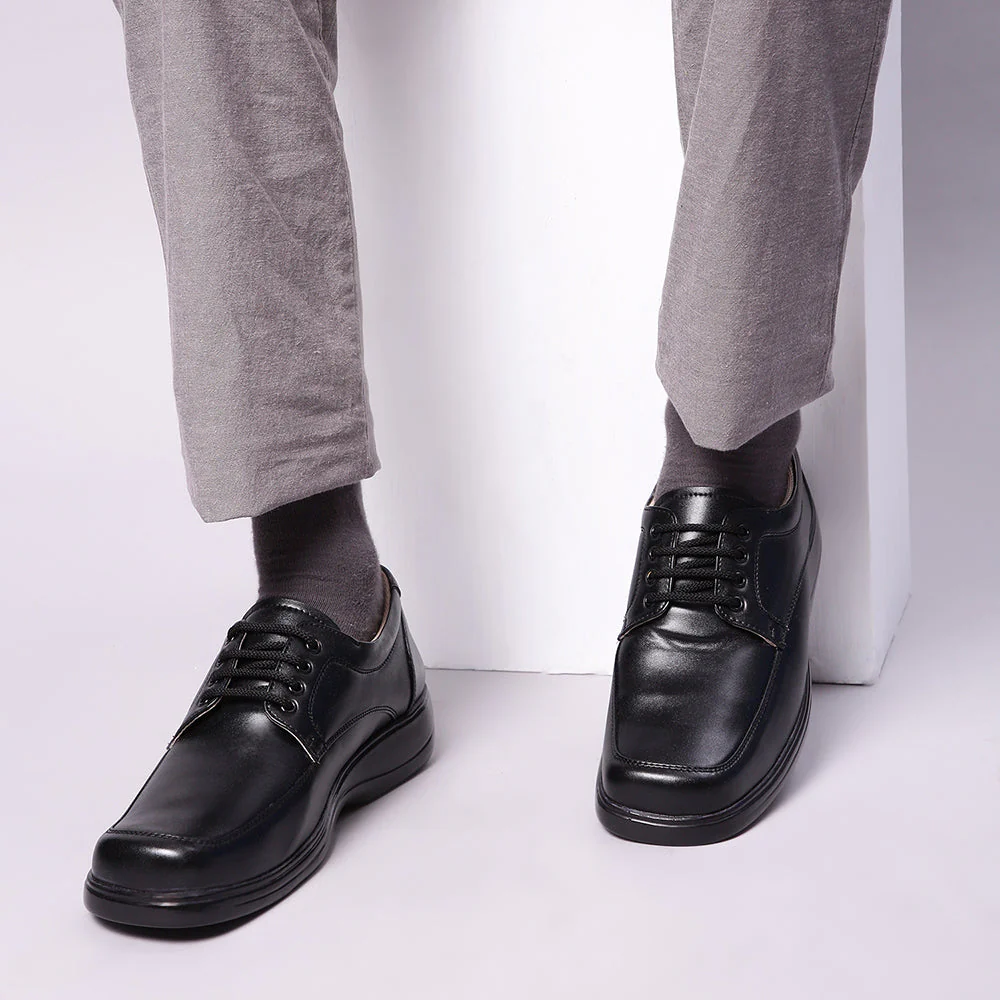 Gliders (Black) Formal Lace Up Shoes For Men 2042-05 N By Liberty - Image 4