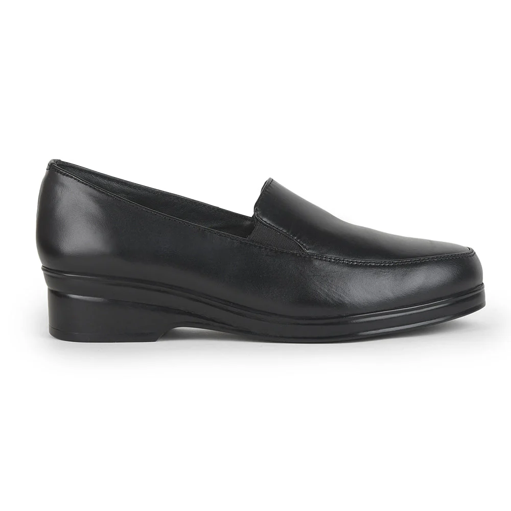 Gliders Formal Shoes Black Ballerina For Women 32332-02M By Liberty - Image 2