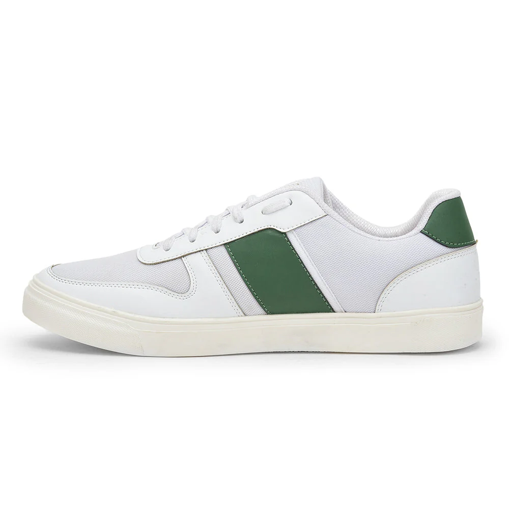 Gliders Casual White Lacing Sneakers For Men ANDRES By Liberty - Image 3