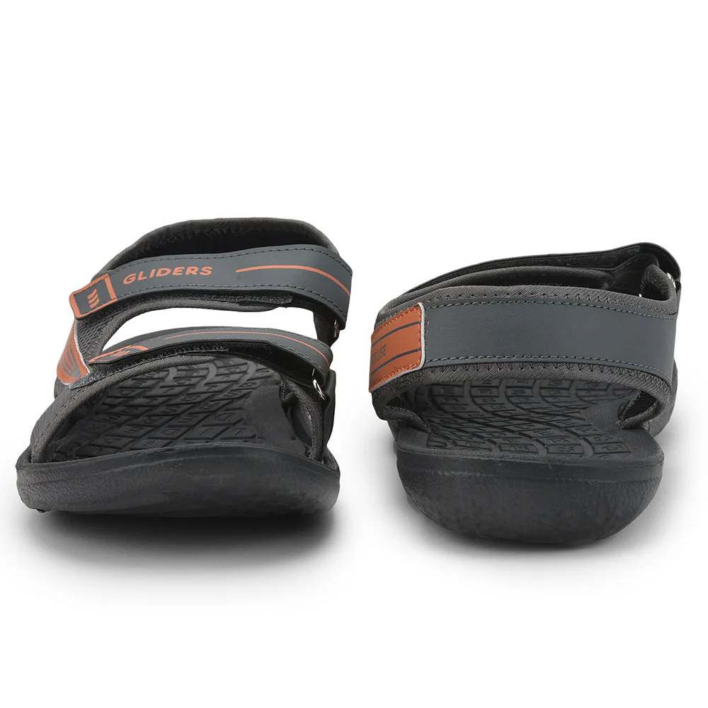 Gliders (Grey) Casual Sandals For Men STRIKER By Liberty - Image 4