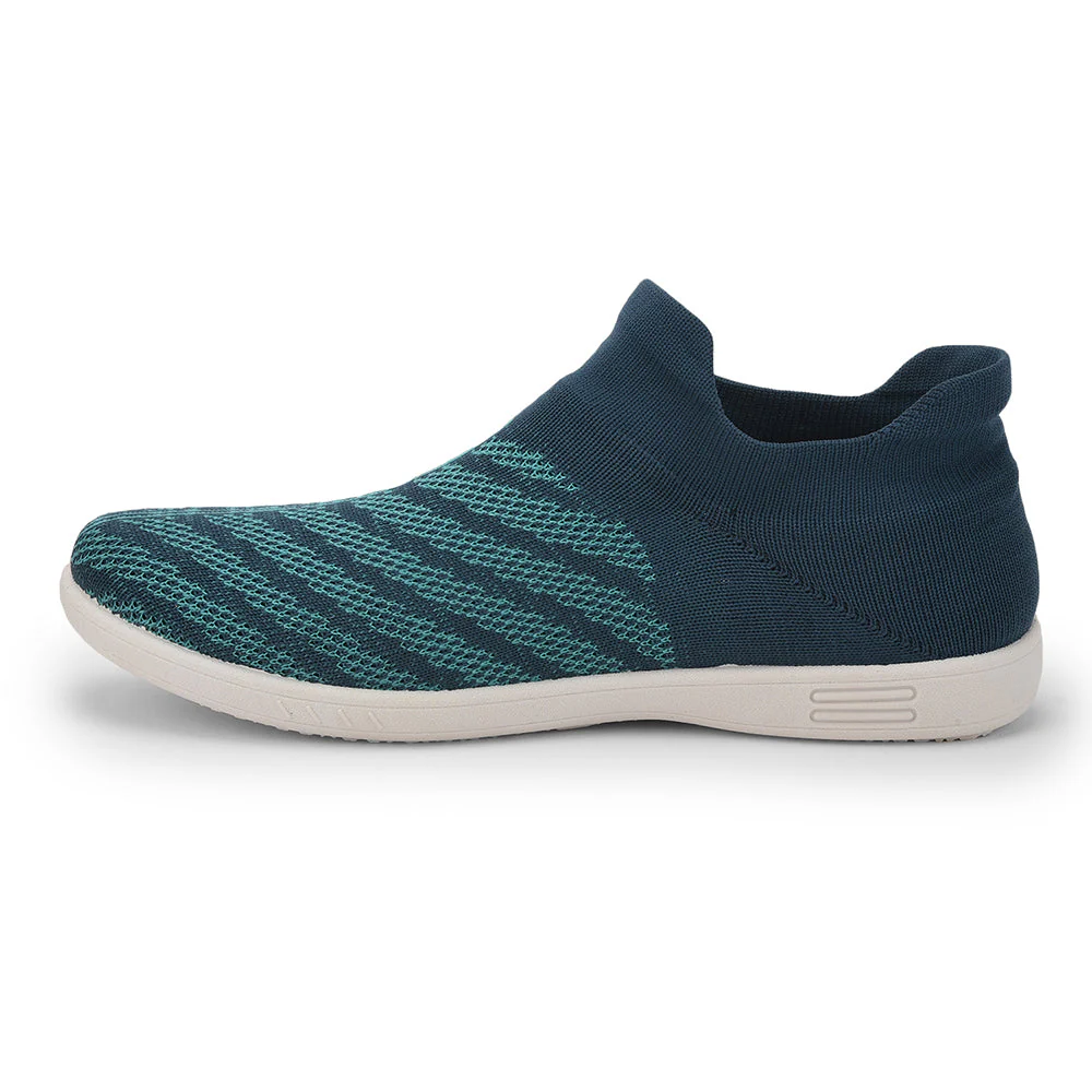 Gliders Sports Navy Blue Slip on Walking Shoes For Women CLIVE-2E By Liberty - Image 3
