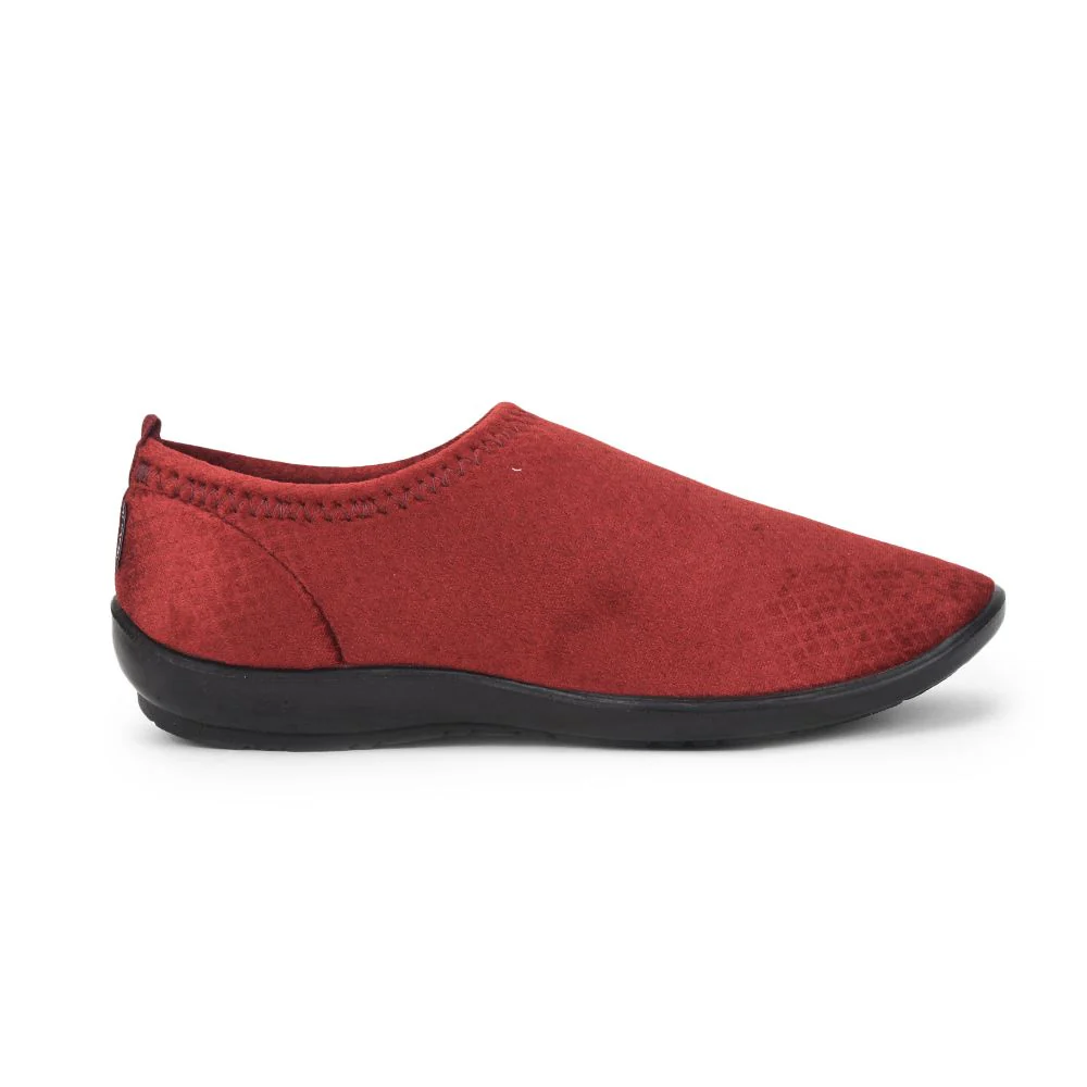 Gliders (Red) Casual Ballerina Shoes For Ladies Marina-162 By Liberty - Image 2
