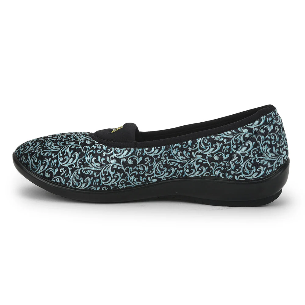 Gliders (S.Blue) Casual Ballerina Shoes For Ladies ELENA-133 By Liberty - Image 3