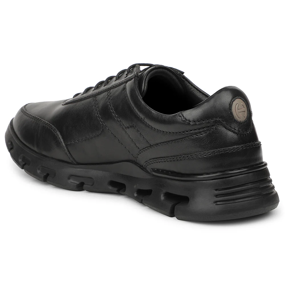 Healers Black Casual Formal Derby Shoes For Men ASF-1 By Liberty - Image 5