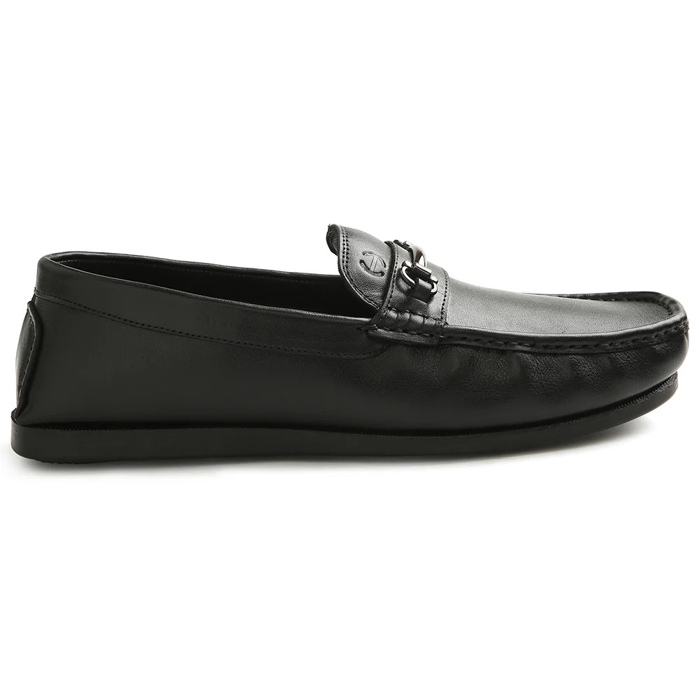 Healers Black Casual Loafers For Men S201-01 By Liberty - Image 2