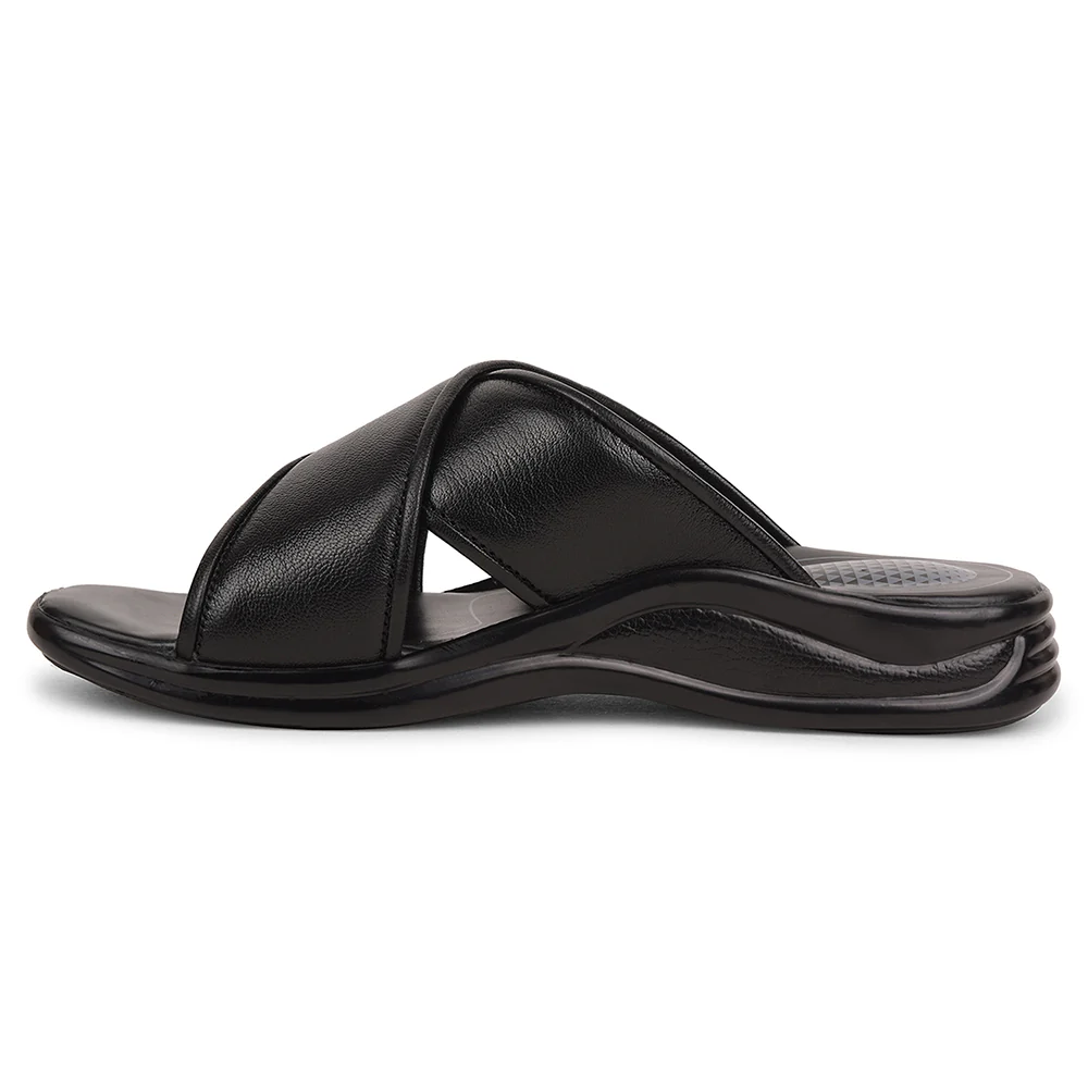Healers Black Casual Slipper For Men 2013-121 By Liberty - Image 3