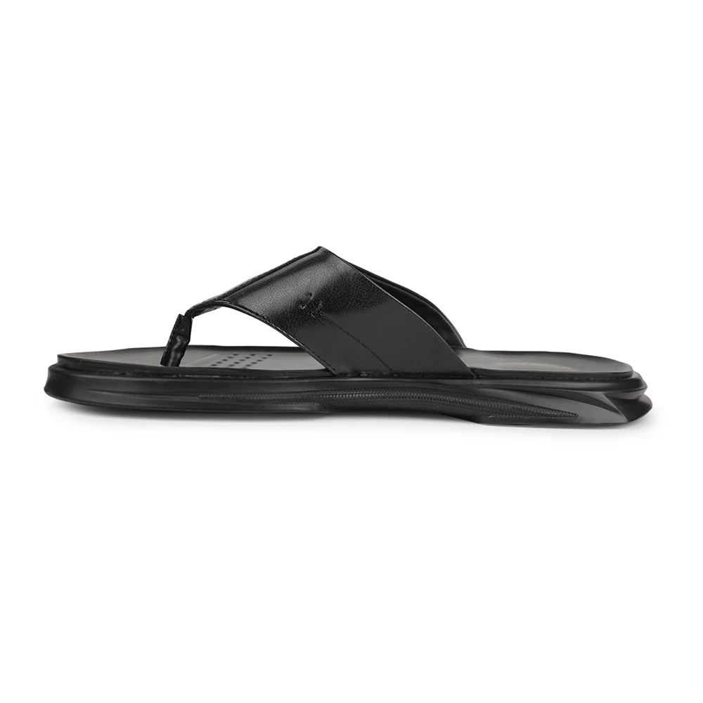 Healers Black Casual Slipper For Men CAMMRY By Liberty - Image 3