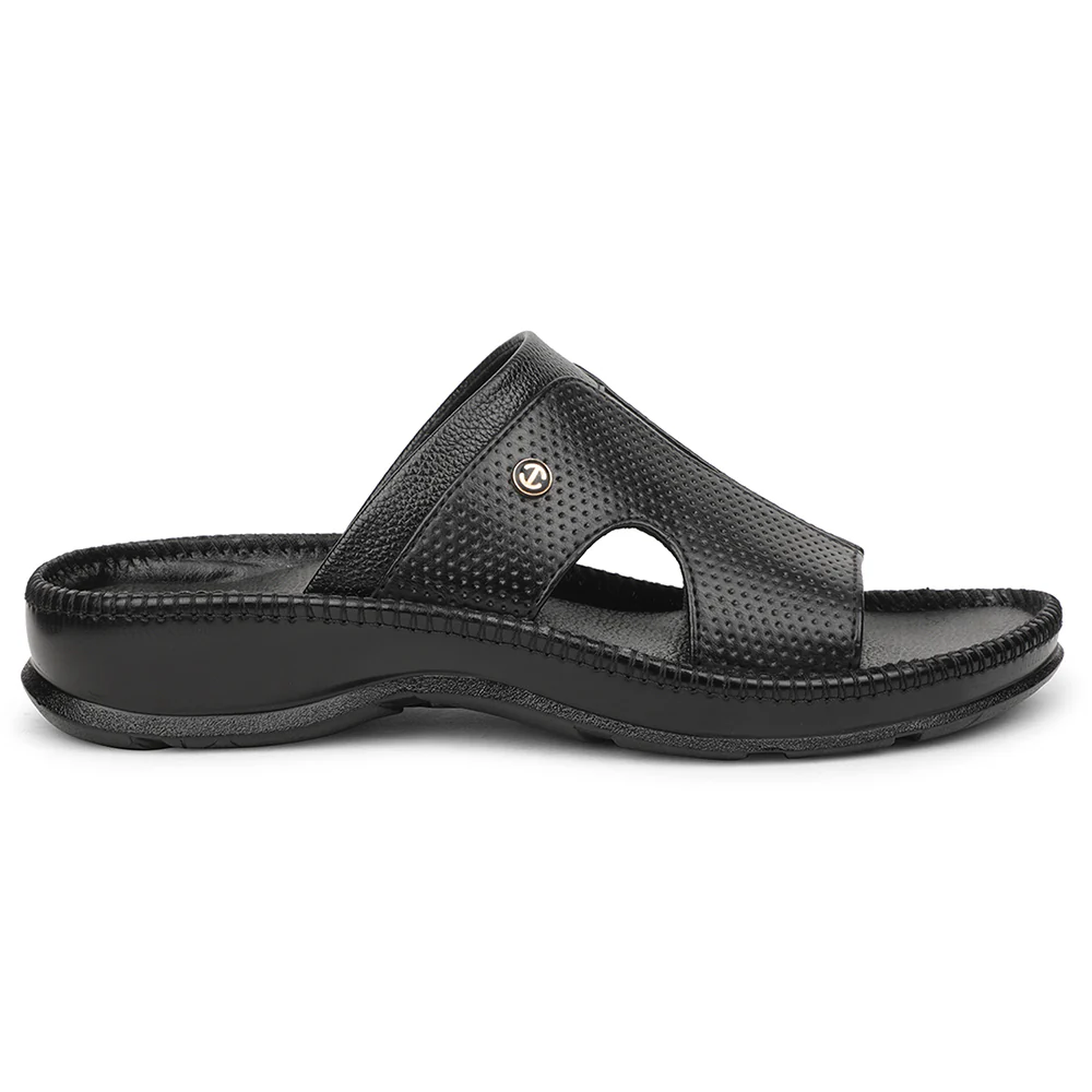 Healers Black Casual Slipper For Men CSS-24 By Liberty - Image 2