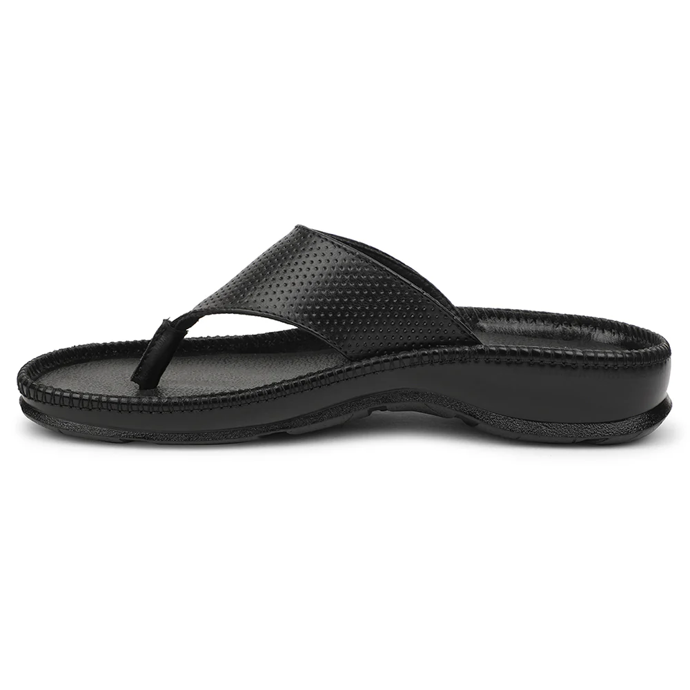 Healers Black Casual Slipper For Men CSS-25 By Liberty - Image 3
