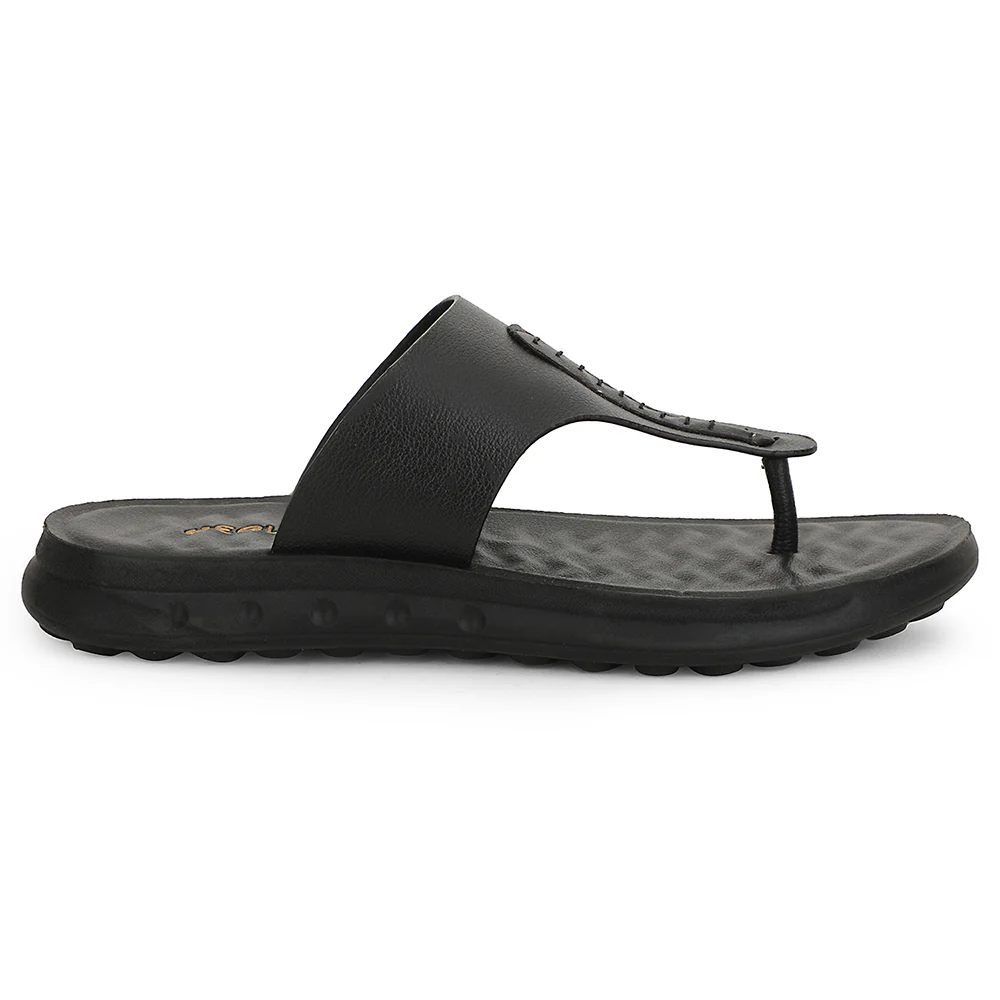 Healers Black Casual Slipper For Men GHD-82 By Liberty - Image 2