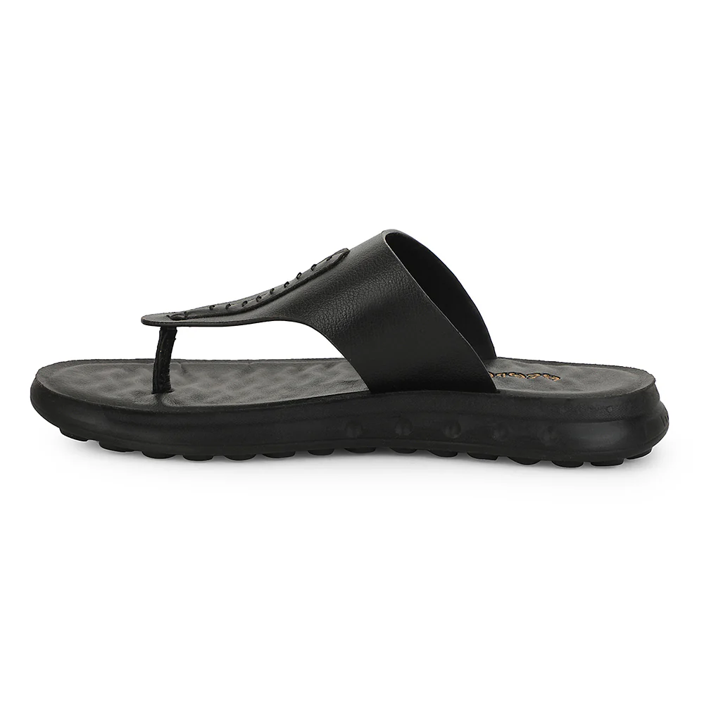 Healers Black Casual Slipper For Men GHD-82 By Liberty - Image 3