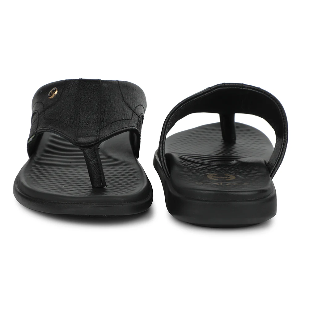 Healers Black Casual Slipper For Men RELIEF-1 By Liberty - Image 6