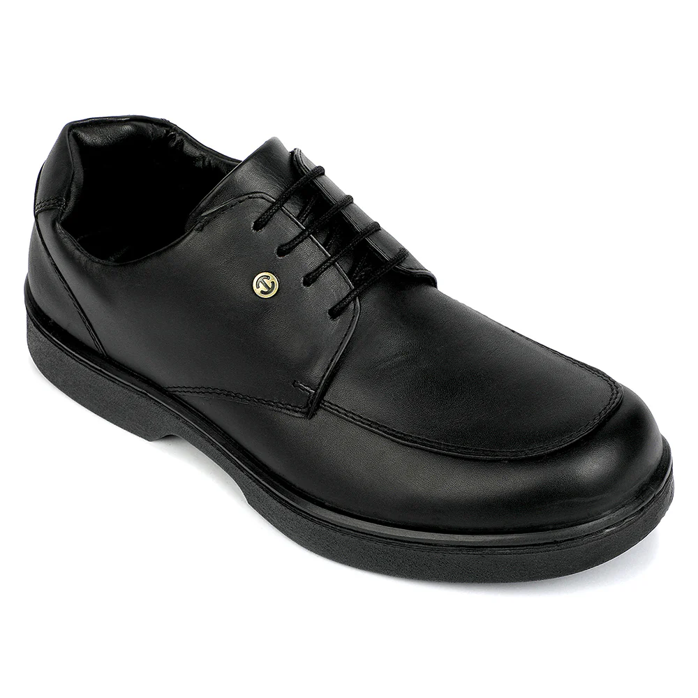 Healers Black Formal Lacing Derby Shoes for Men 204601AN by Liberty