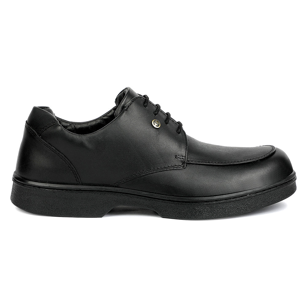 Healers Black Formal Lacing Derby Shoes for Men 204601AN by Liberty - Image 2
