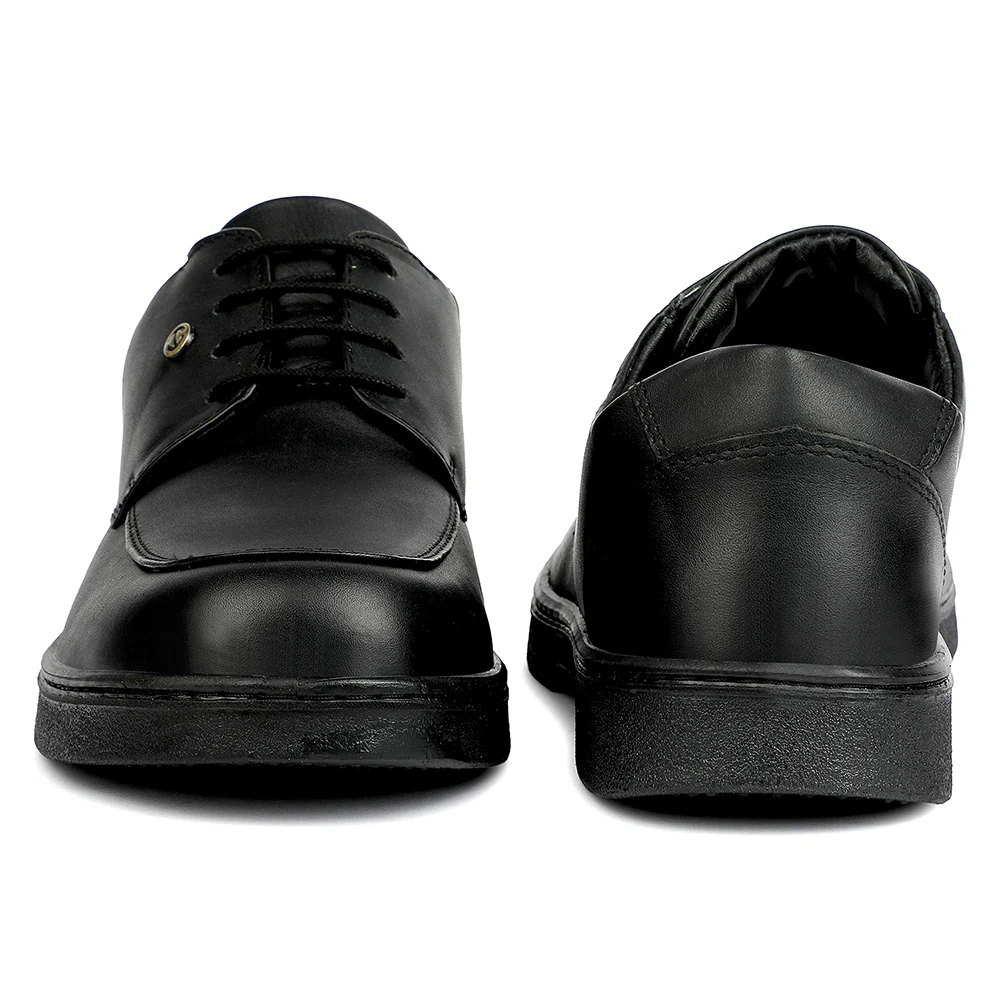 Healers Black Formal Lacing Derby Shoes for Men 204601AN by Liberty - Image 6