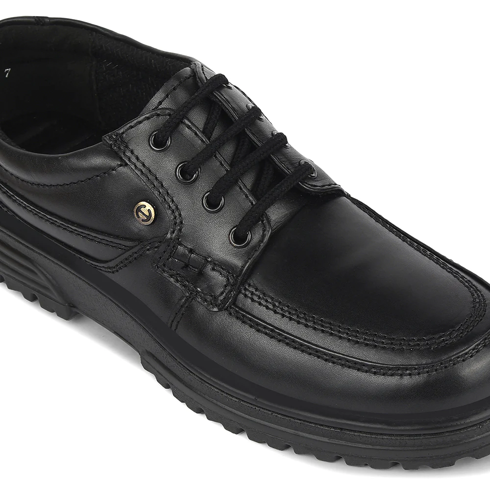 Healers Black Formal Lacing Derby Shoes For Men 719053AN By Liberty - Image 4