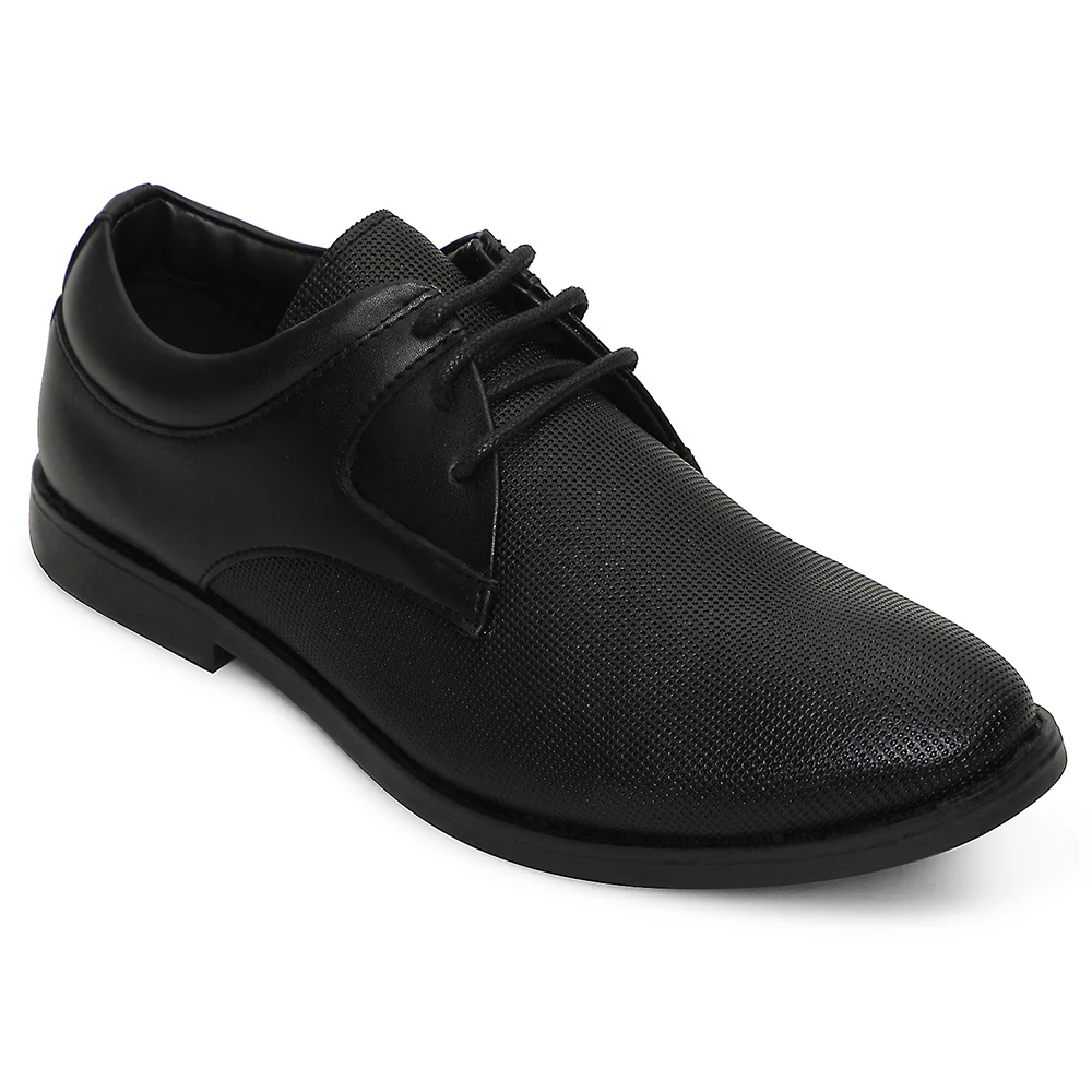 Healers Black Formal Lacing Derby Shoes For Men DERBO-10E By Liberty