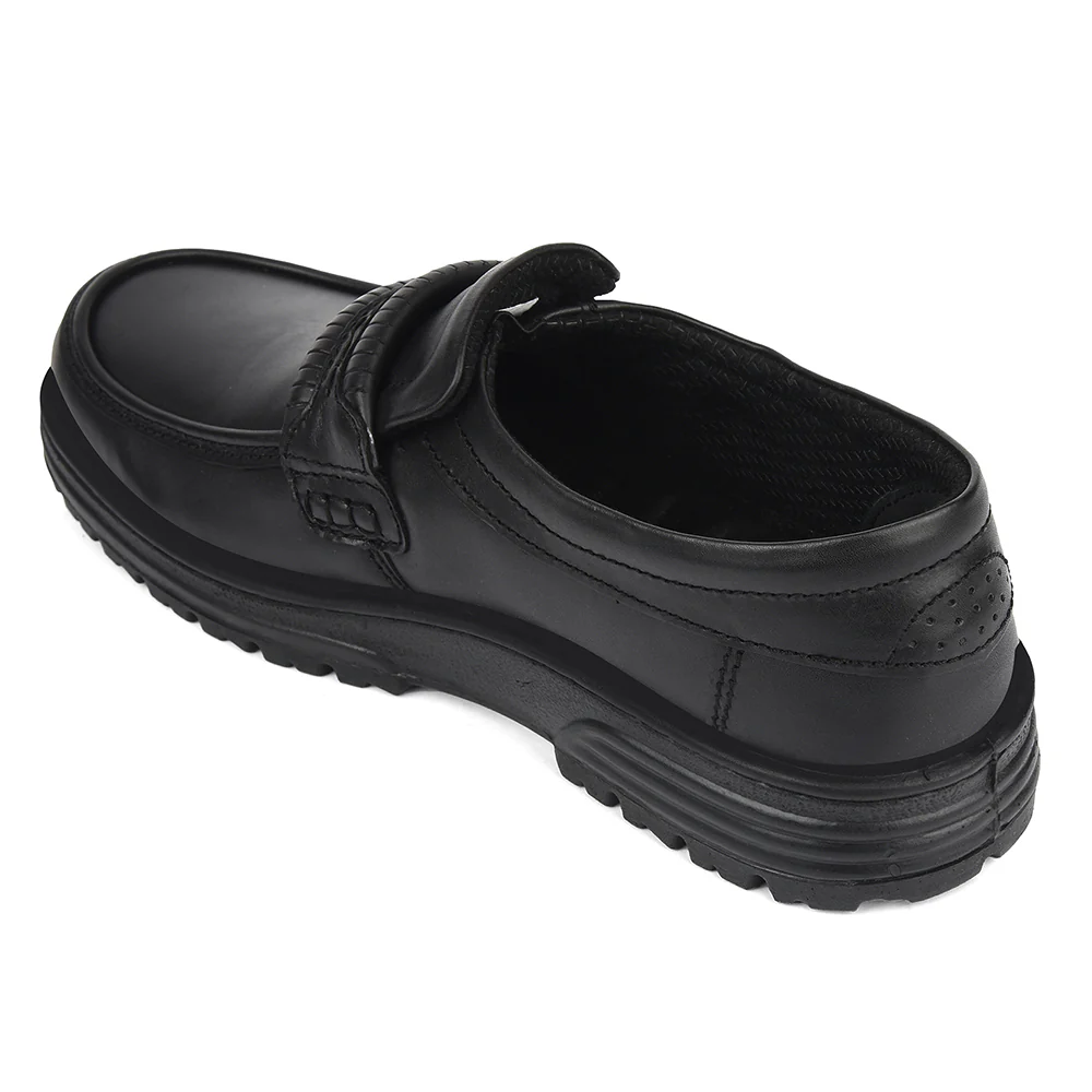 Healers Black Formal Non Lacing Derby Shoes For Men 719054AN By Liberty - Image 5