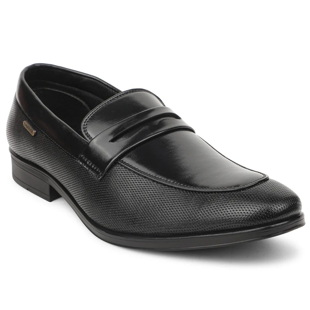 Healers Black Formal Non Lacing Moccasins For Mens VCL-106 By Liberty