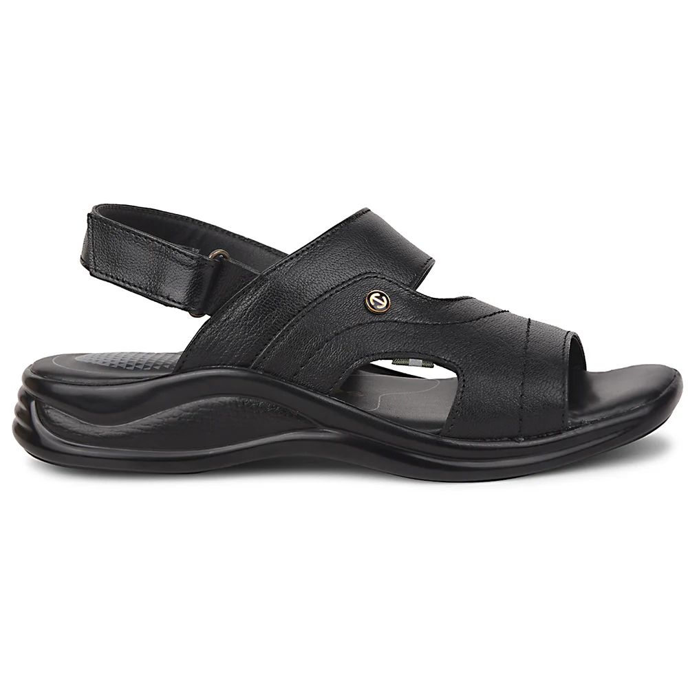 Healers Black Formal Sandal For Men 2013-123 By Liberty - Image 2