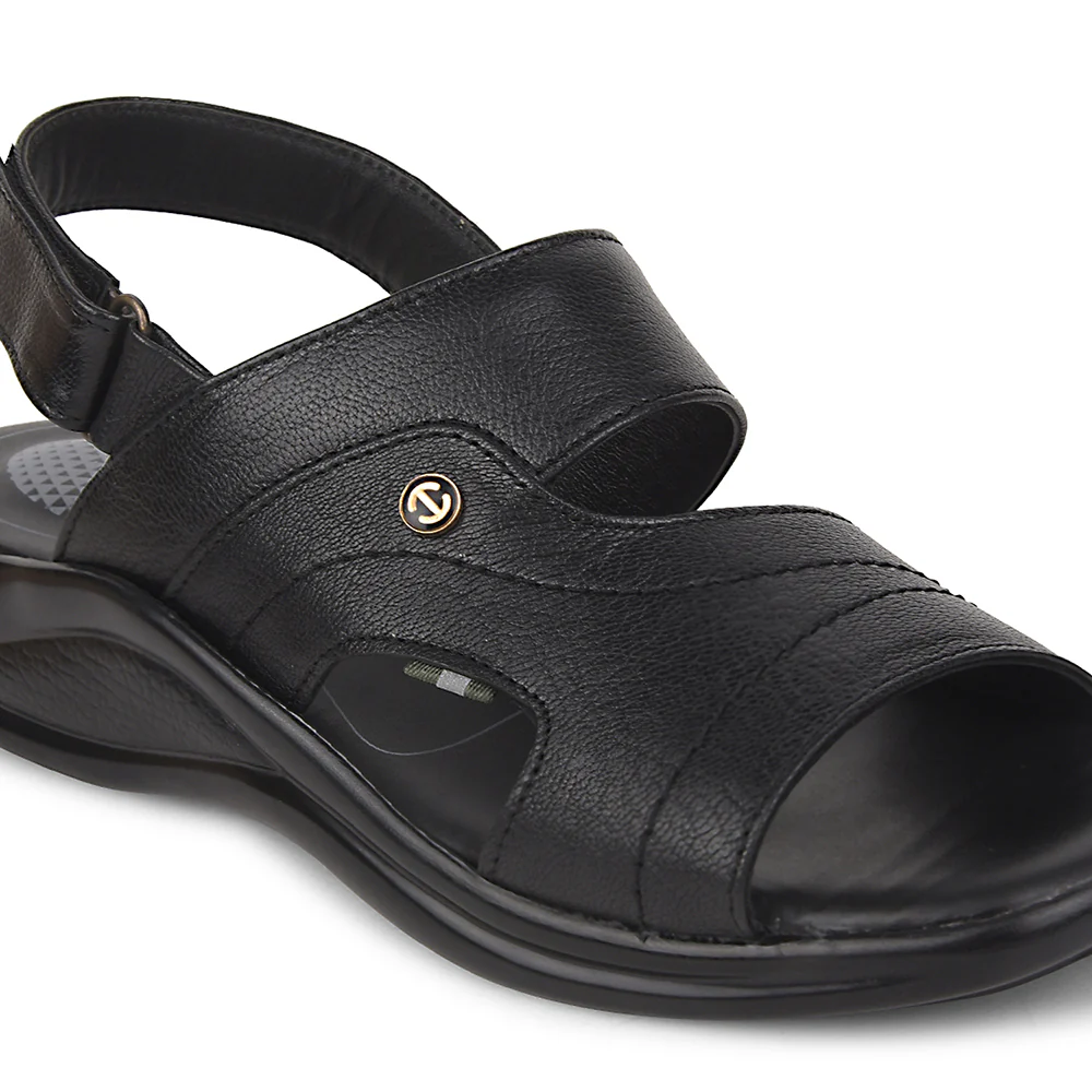 Healers Black Formal Sandal For Men 2013-123 By Liberty - Image 5