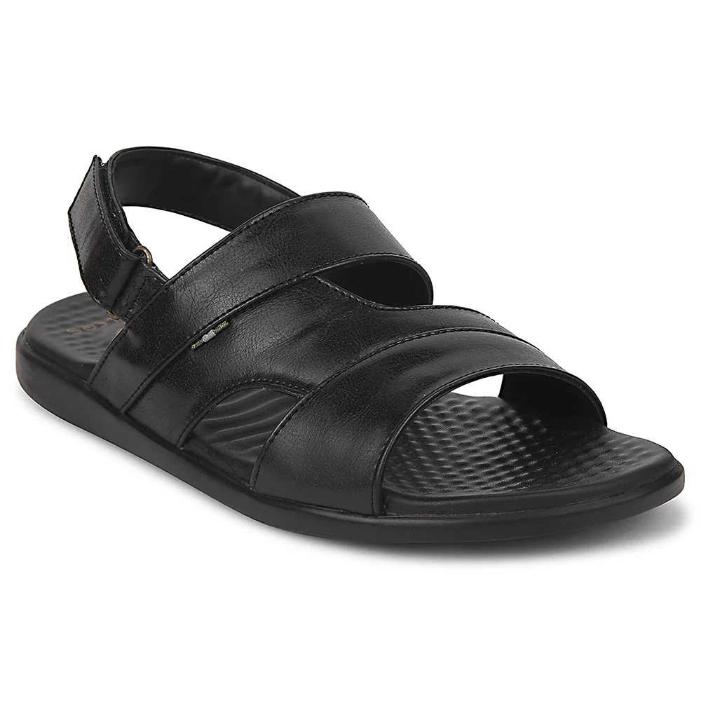 Healers Black Formal Sandal For Men SOFTER-1 By Liberty