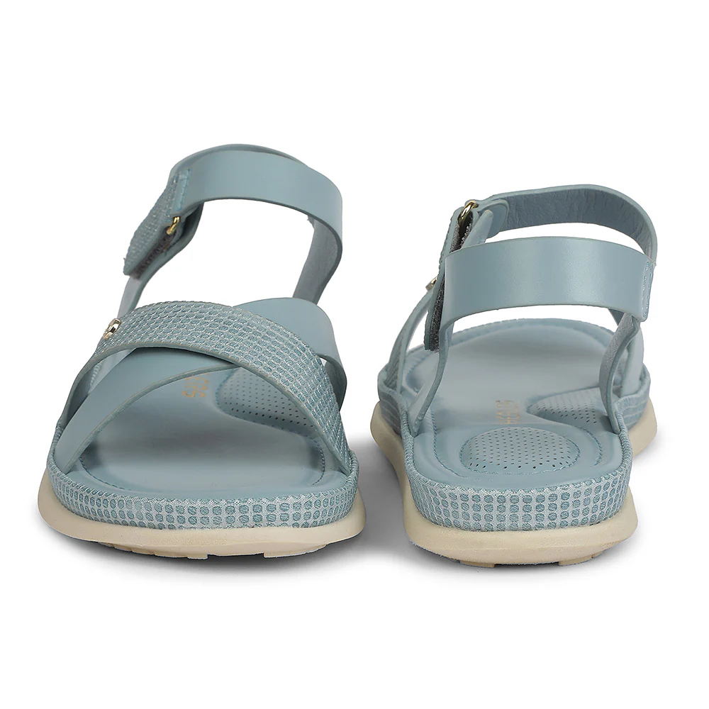 Healers Blue Casual Flat Sandal for Women GLF-1 by Liberty - Image 6