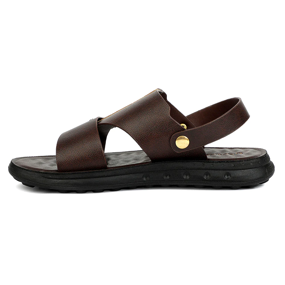 Healers Brown Casual Flat Sandal for Men GHD-81 by Liberty - Image 3