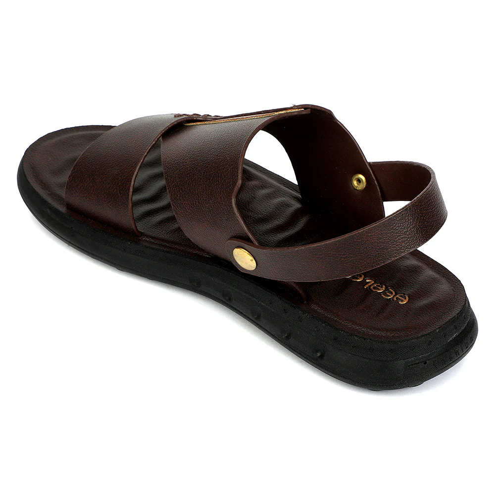 Healers Brown Casual Flat Sandal for Men GHD-81 by Liberty - Image 4