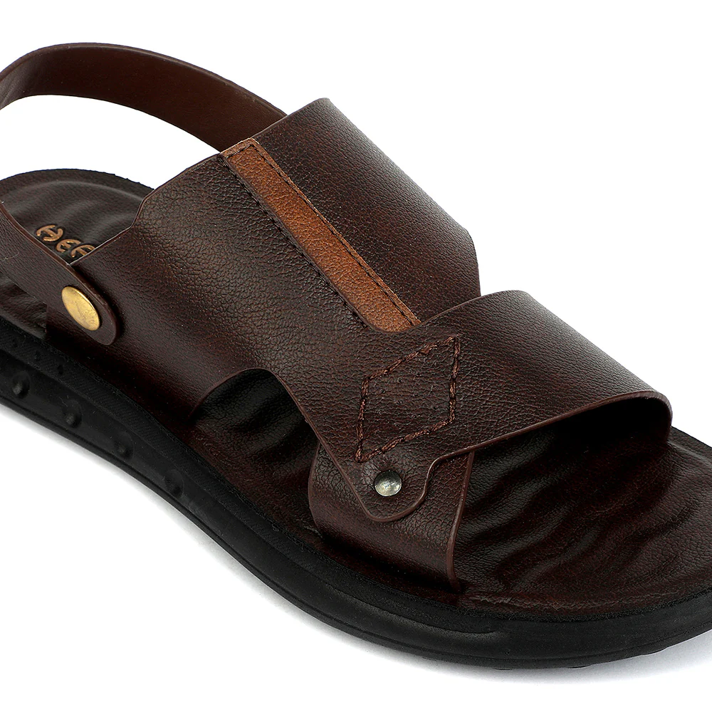 Healers Brown Casual Flat Sandal for Men GHD-81 by Liberty - Image 5