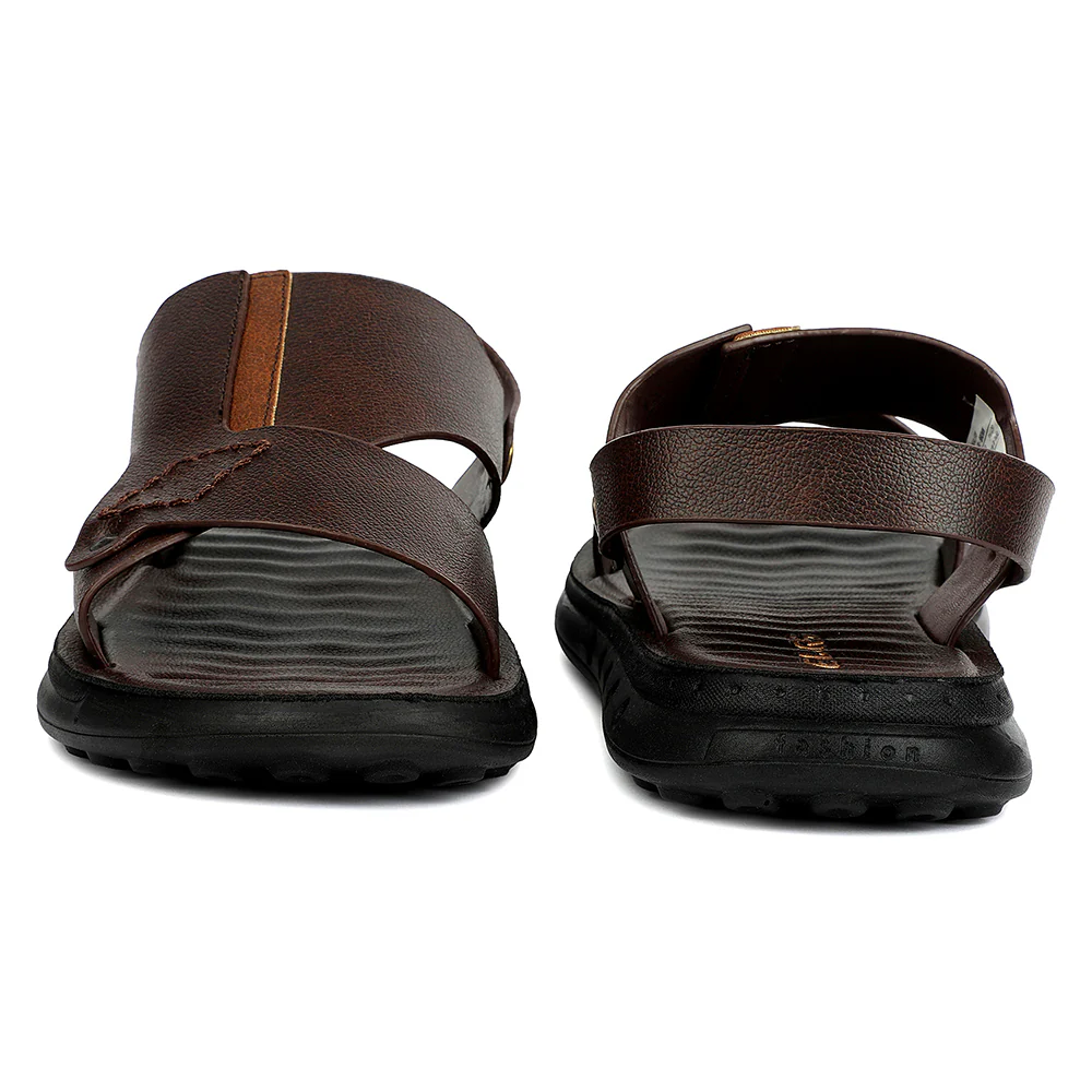 Healers Brown Casual Flat Sandal for Men GHD-81 by Liberty - Image 6