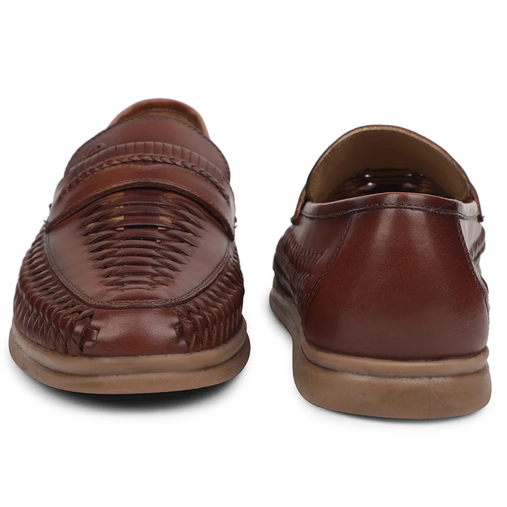 Healers Brown Casual Loafers For Men ASF-5 By Liberty - Image 6