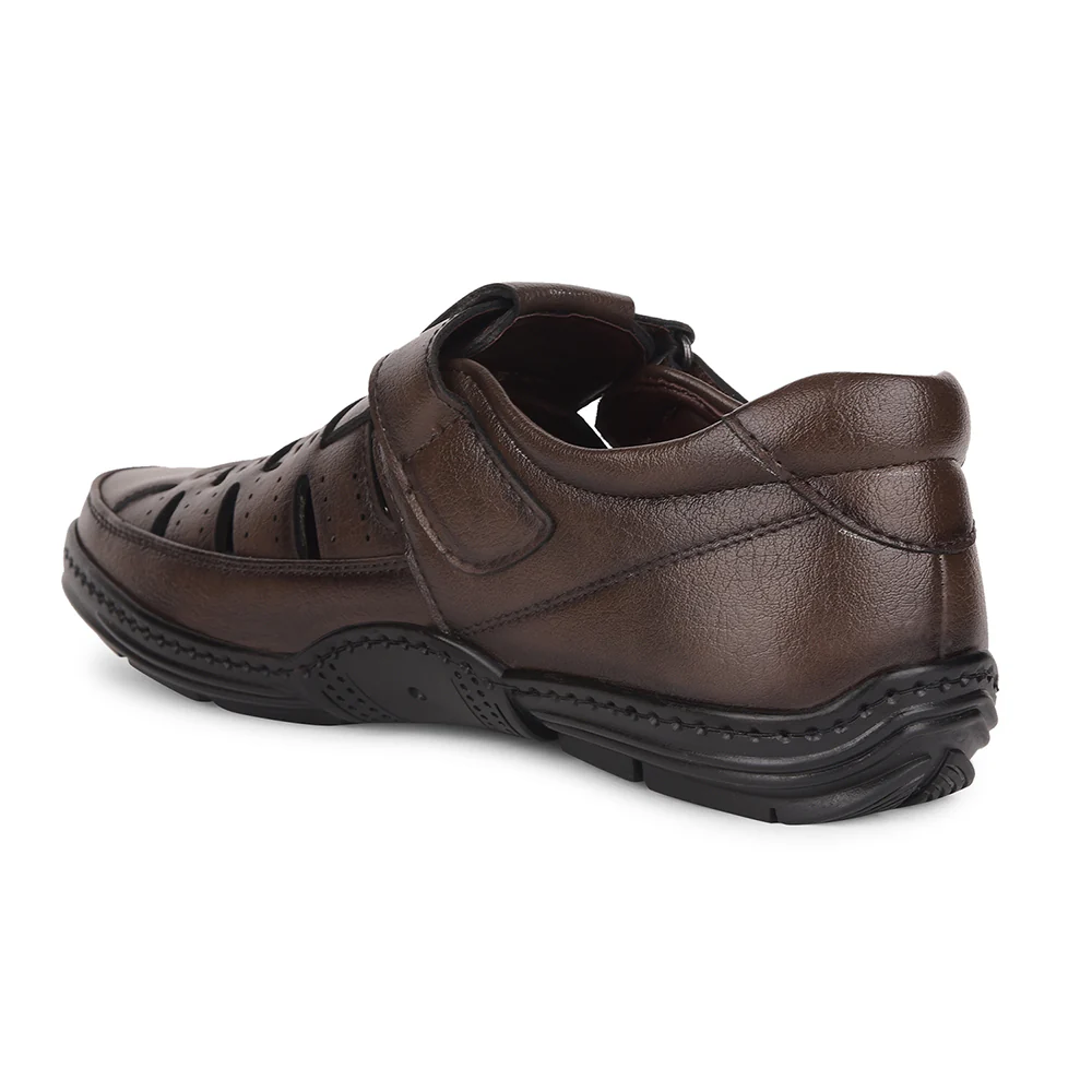 Healers Brown Casual Sandal For Men ERL-19 By Liberty - Image 5
