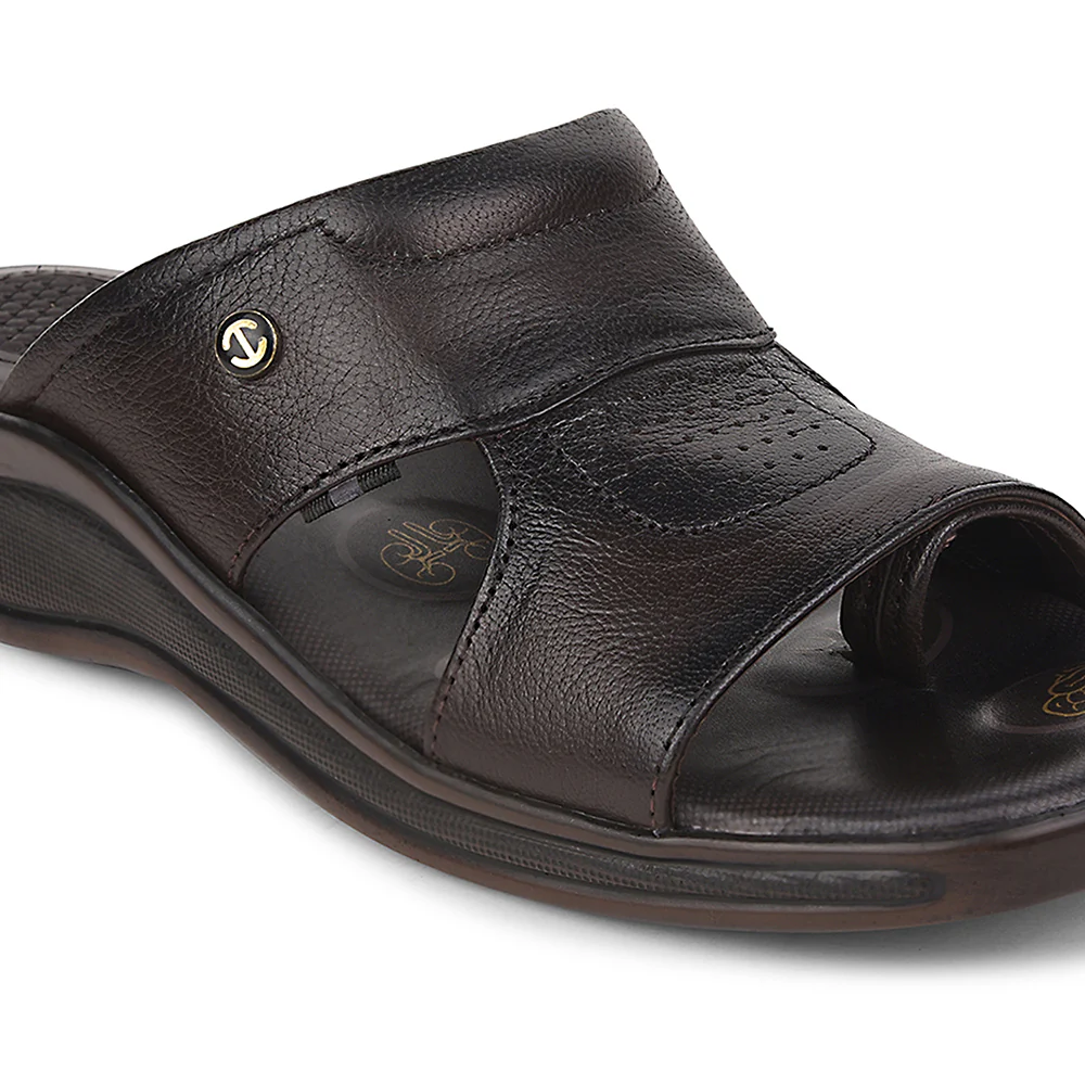 Healers Brown Casual Slipper For Men 2050-616 By Liberty - Image 5