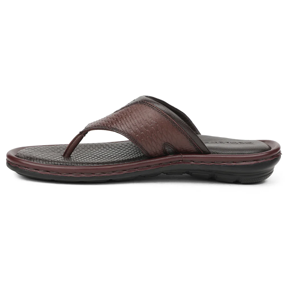 Healers Brown Casual Slipper For Men ASL-3 By Liberty - Image 3